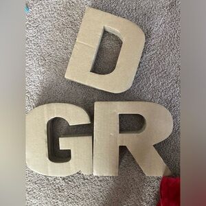 Thick Cardboard Decorative Letters